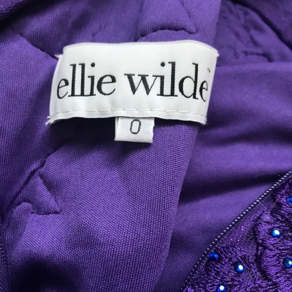 Ellie Wilde purple prom dress - Picture 3 of 6